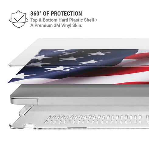 The American Flag MacBook Air 15in (2023-2025) Case plus Skin